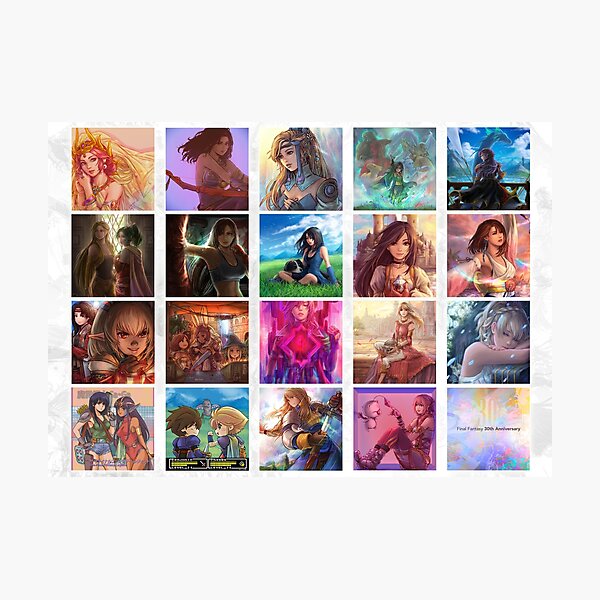 Final Fantasy Heroines Photographic Print