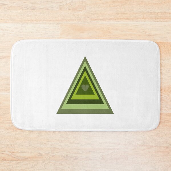 Item preview, Green Tones Heart Love Triangle designed and sold by EpicCreation.