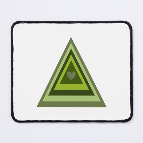 Item preview, Green Tones Heart Love Triangle designed and sold by EpicCreation.