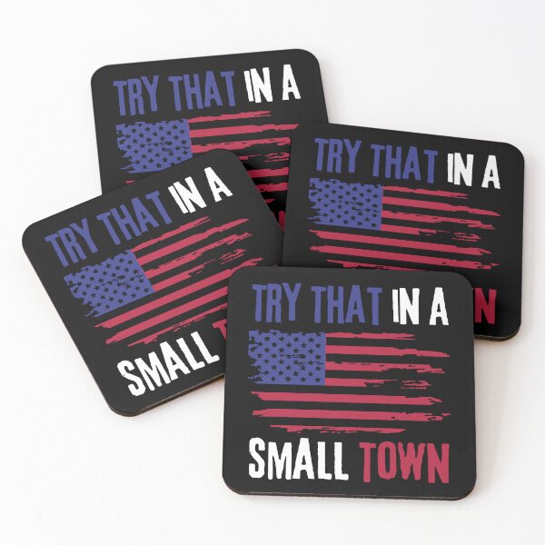 Item preview, Vintage Retro Try That In My Town American Flag T-Shirt designed and sold by TQ-Design.