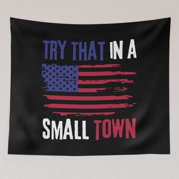 Item preview, Vintage Retro Try That In My Town American Flag T-Shirt designed and sold by TQ-Design.