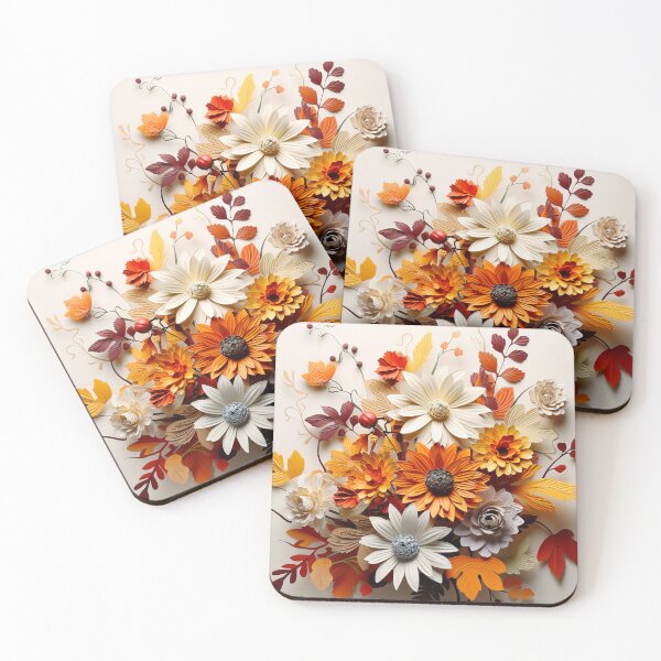 Item preview, Fall autumn flowers 3d  designed and sold by Inktown.