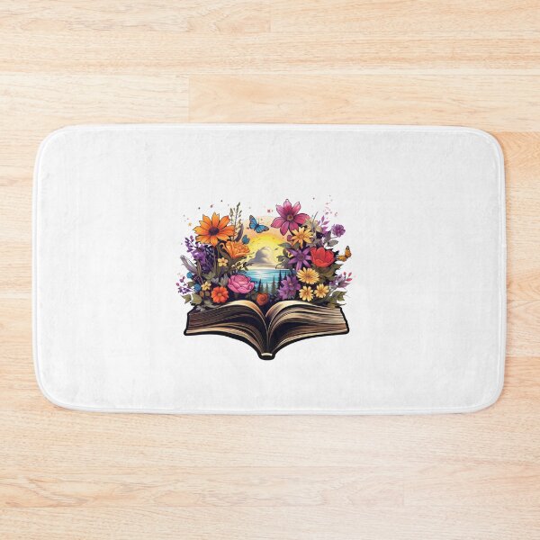 Item preview, Open Book with Wild Flowers Book Aesthetic designed and sold by ArtFromBeyond.