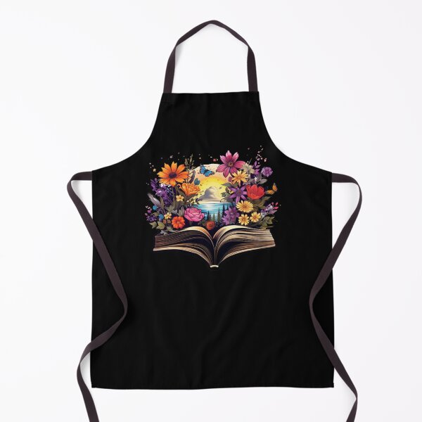 Item preview, Open Book with Wild Flowers Book Aesthetic designed and sold by ArtFromBeyond.