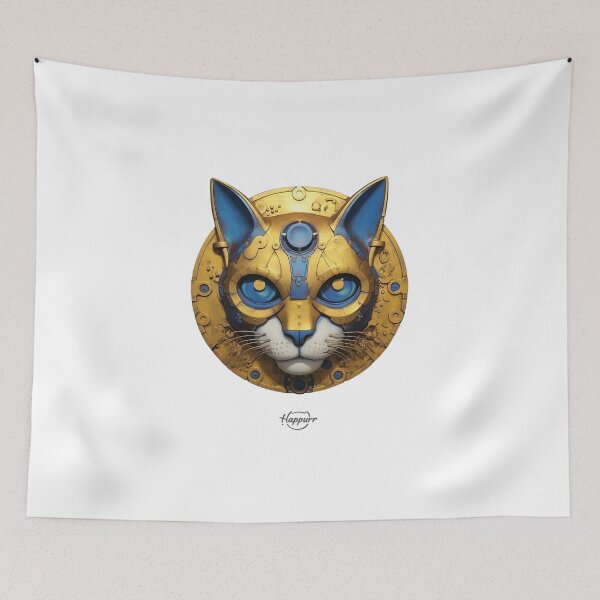 Item preview, Cyberpunk style, mechanical style, cat designed and sold by Happurr.