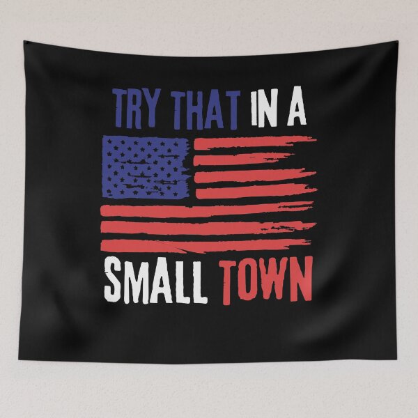 Item preview, Vintage Retro Try That In My Town American Flag T-Shirt designed and sold by TQ-Design.