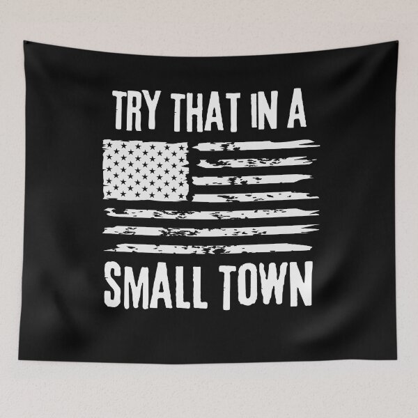 Item preview, Vintage Retro Try That In My Town American Flag T-Shirt designed and sold by TQ-Design.