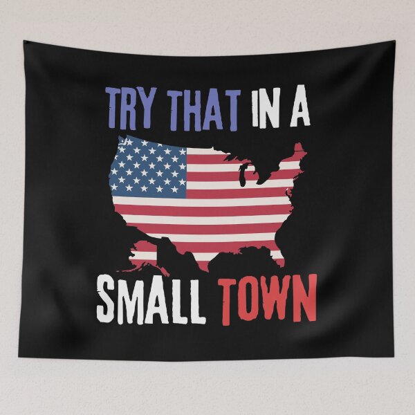 Item preview, Vintage Retro Try That In My Town American Flag T-Shirt designed and sold by TQ-Design.