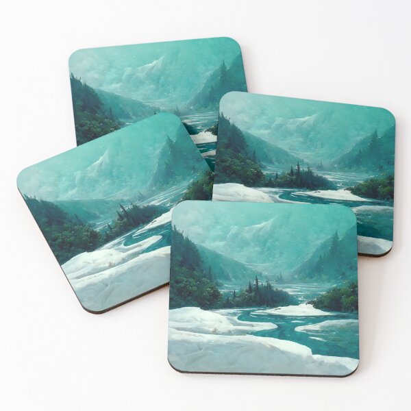 Item preview, Cold Mountain River Valley Painting (Thomas Cole Inspired Artwork) designed and sold by ZGigerBarker.