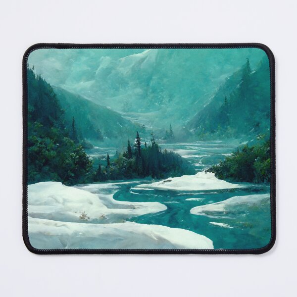 Item preview, Cold Mountain River Valley Painting (Thomas Cole Inspired Artwork) designed and sold by ZGigerBarker.