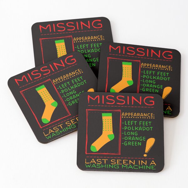 Item preview, Missing Sock Announcement Last Seen In A Washing Machine designed and sold by ElSpektra.