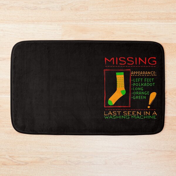 Item preview, Missing Sock Announcement Last Seen In A Washing Machine designed and sold by ElSpektra.