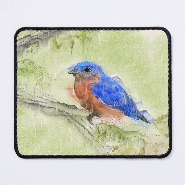 Item preview, Eastern Bluebird On A Rainy Spring Day designed and sold by Lois Bryan.