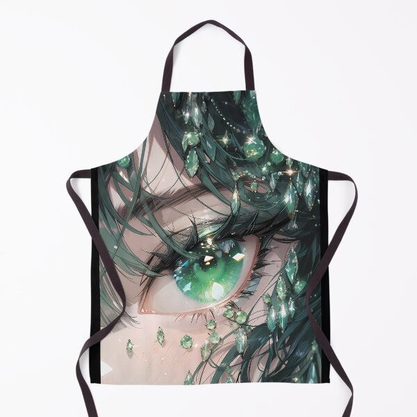 Item preview, Jeweled Depths: Enchanting Anime Green Eye Closeup designed and sold by EmeraldeaArt.