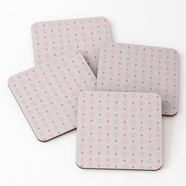 Item preview, Hot Pink Fleur De Lis Retro Pattern designed and sold by coverinlove.