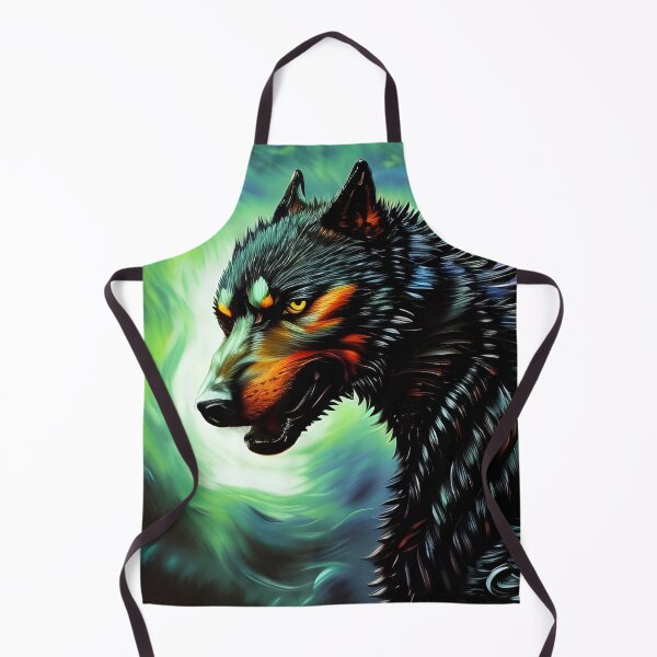 Item preview, Black Dragon Wolf, arte generado por IA designed and sold by ACC .