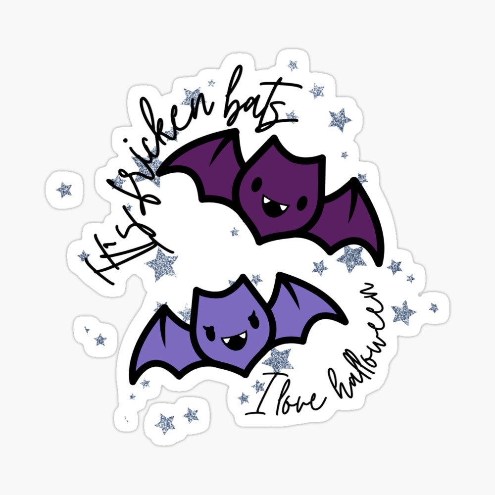 I Love Bats Sticker