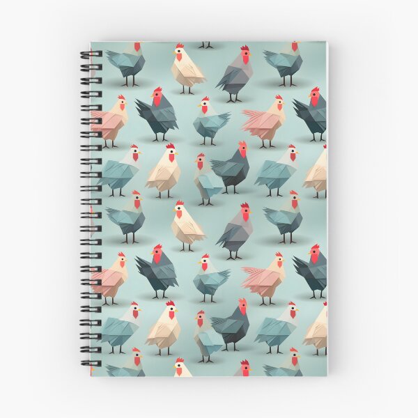 Item preview, Unique Origami Chicken Pattern - Whimsical Farmyard Design designed and sold by The Whimsical Homestead.