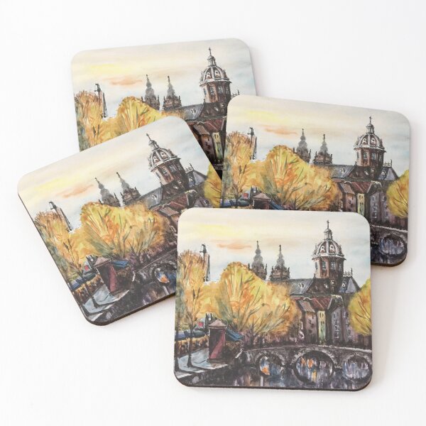 Item preview, Amsterdam Canal, Bridge, Netherlands. designed and sold by PocketRoom.
