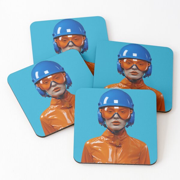 Item preview, Woman in hard hat and protective glasses  designed and sold by Andrey Tarakanov.
