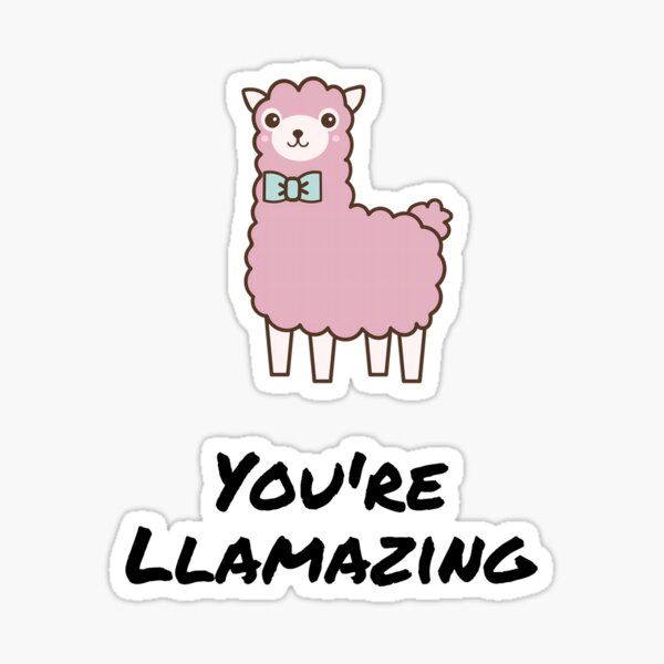 Kawaii Happy Llama Alpaca Waterproof Stickers, Alpaca Stickers –  MyKawaiiCrate