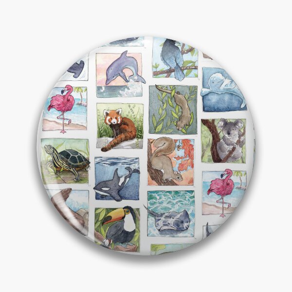 Item preview, Watercolor Animal Pattern designed and sold by exploration-EC.