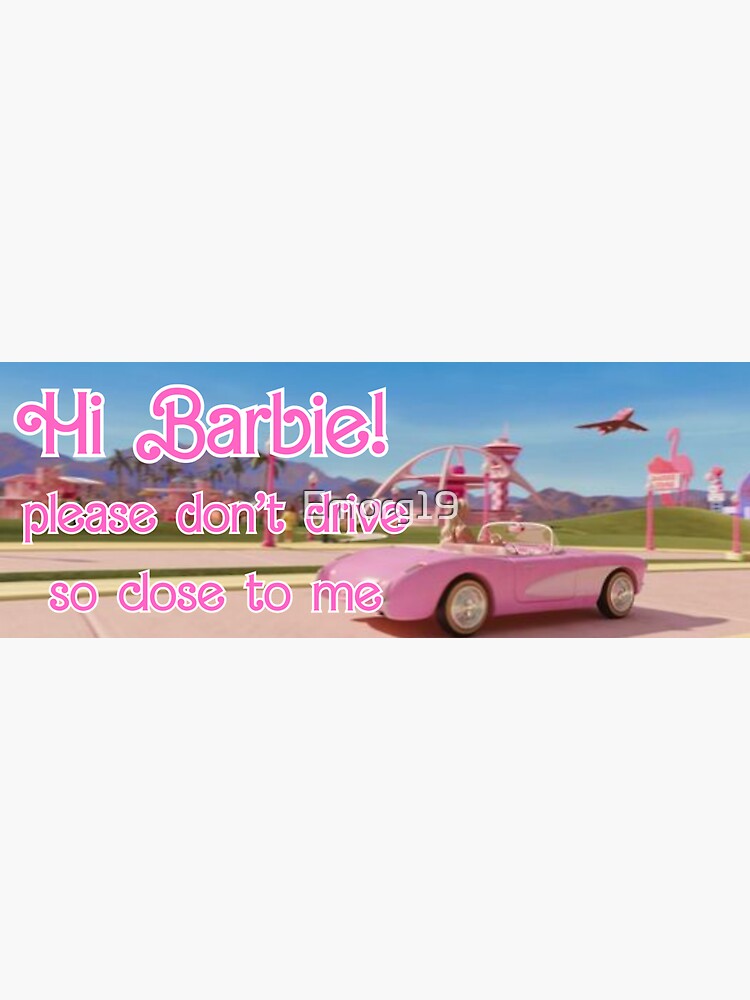 Barbie bumper sticker online