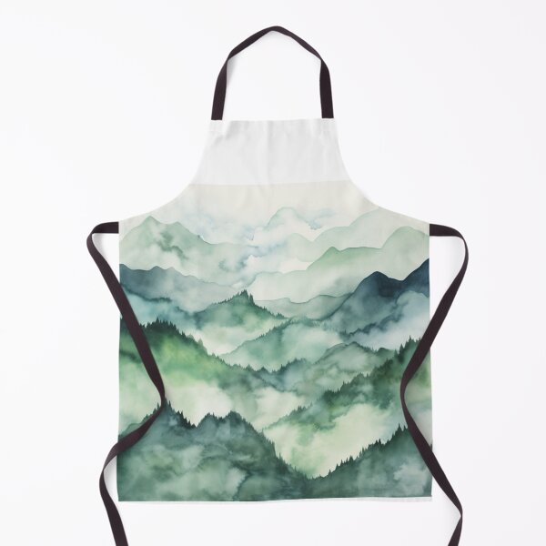 Item preview, Watercolor Misty Mountains designed and sold by NorthSkyPoint.