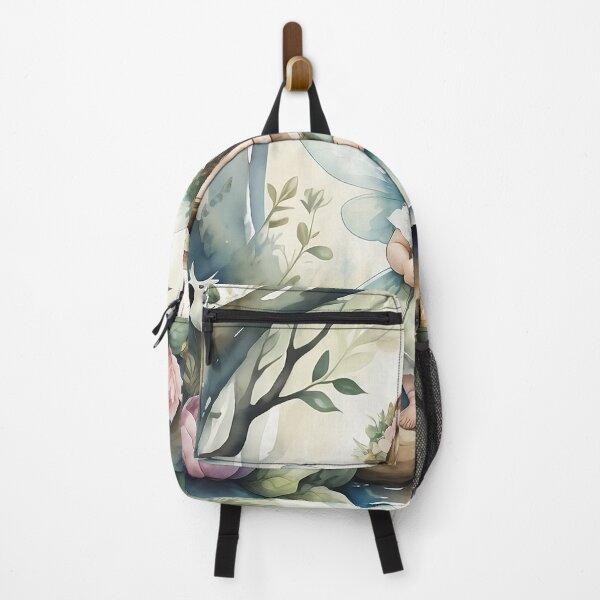Item preview, Fairy Baby in Magical Forest designed and sold by Printsalotl.