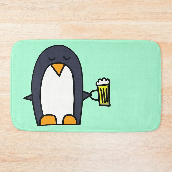 Item preview, penguin with beer designed and sold by ThomaeArt.
