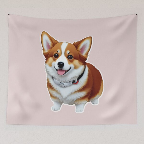 Item preview, Cute Corgi Dog Floof designed and sold by CoralCactusArt.
