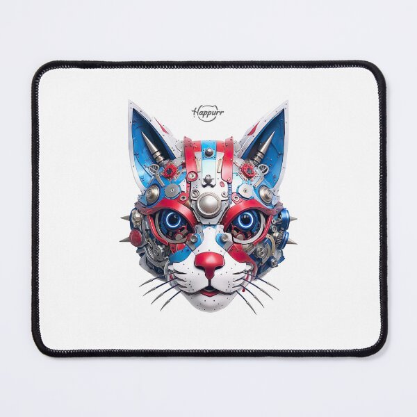 Item preview, Cyberpunk style, mechanical style, cat designed and sold by Happurr.