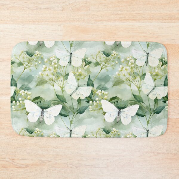 Item preview, Butterflies Watercolor 8 - Cabbage designed and sold by DigitalPatternx.