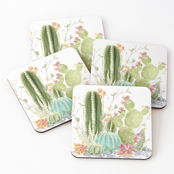 Item preview, Cactus Garden Watercolor designed and sold by exploration-EC.