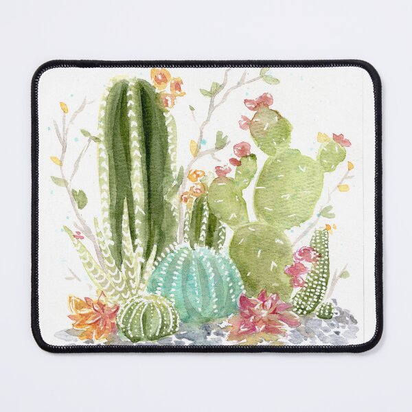 Item preview, Cactus Garden Watercolor designed and sold by exploration-EC.