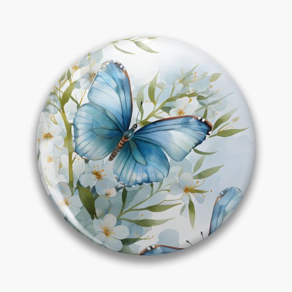 Item preview, Butterflies Watercolor 9 - Adonis designed and sold by DigitalPatternx.