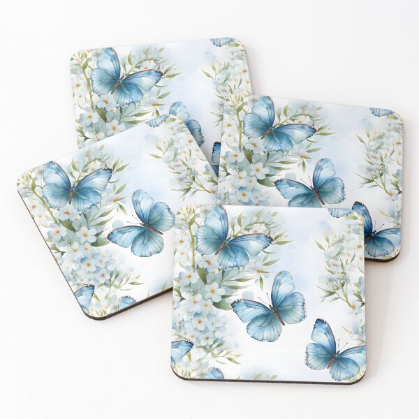 Item preview, Butterflies Watercolor 9 - Adonis designed and sold by DigitalPatternx.