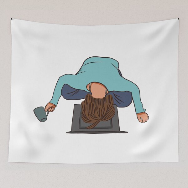 Item preview, Illustration of tired girl  designed and sold by Hessah-HA.