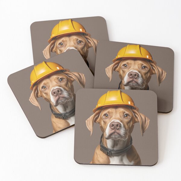 Item preview, A dog in a construction helmet designed and sold by Andrey Tarakanov.