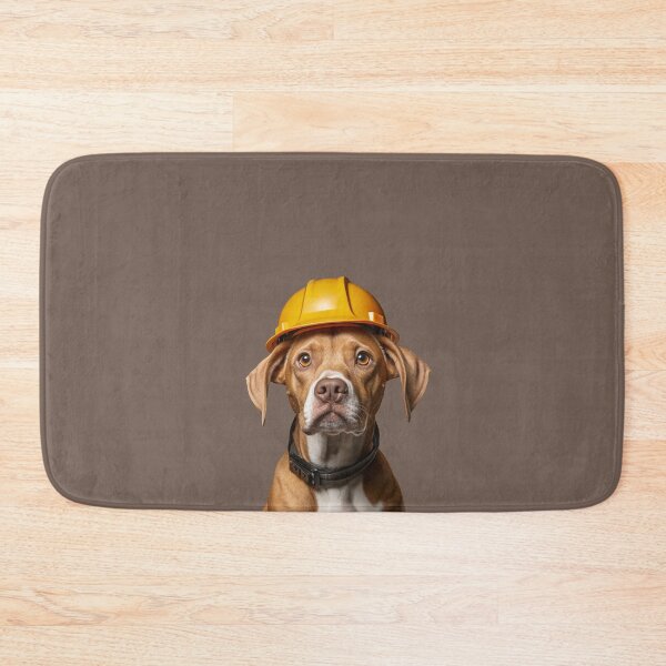 Item preview, A dog in a construction helmet designed and sold by Andrey Tarakanov.