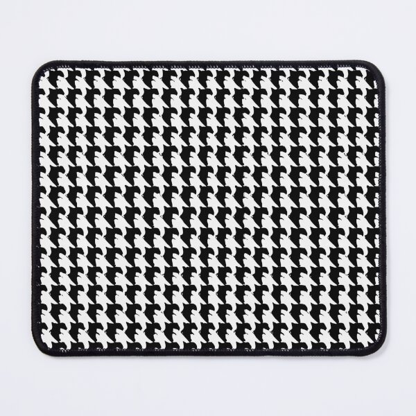 Item preview, Black and White Monochromatic Preppy Grunge Houndstooth Pattern designed and sold by SamJanner.
