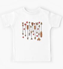 Cupid arrows and hearts Kids Tee