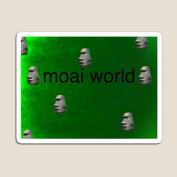 MOAI - Emoji - Easter Island - Rapa Nui - Sticker | Magnet