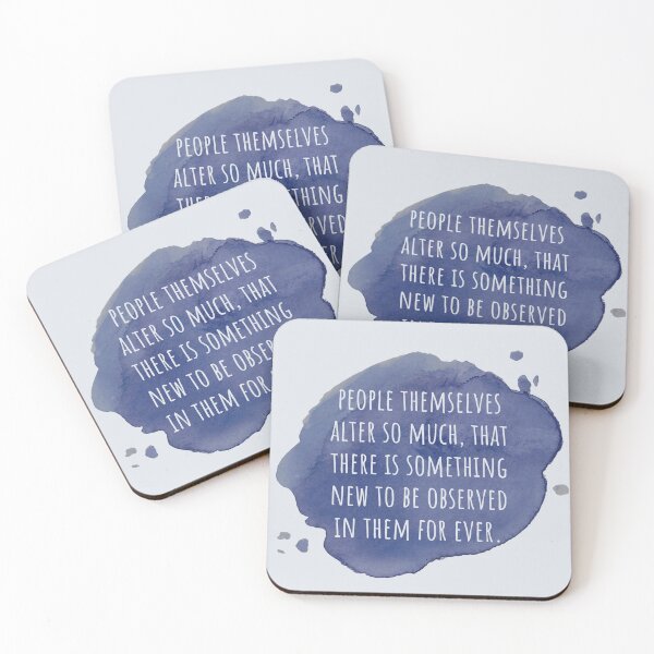 Item preview, Pride and Prejudice Quote - People themselves alter so much - Jane Austen designed and sold by violet-hope.
