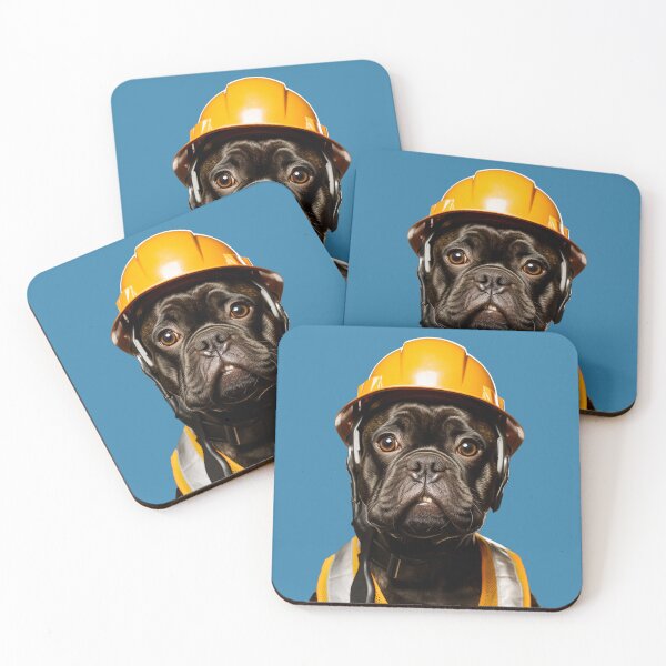 Item preview, A dog in a construction helmet designed and sold by Andrey Tarakanov.