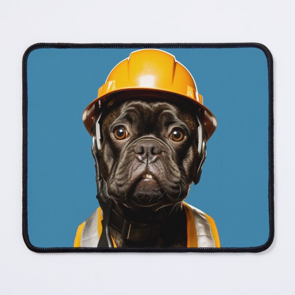Item preview, A dog in a construction helmet designed and sold by Andrey Tarakanov.