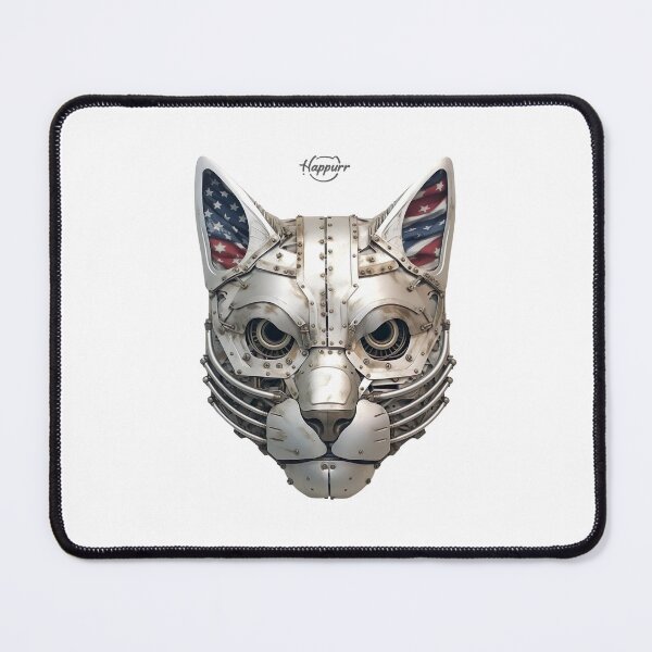 Item preview, Cyberpunk style, mechanical style, cat designed and sold by Happurr.