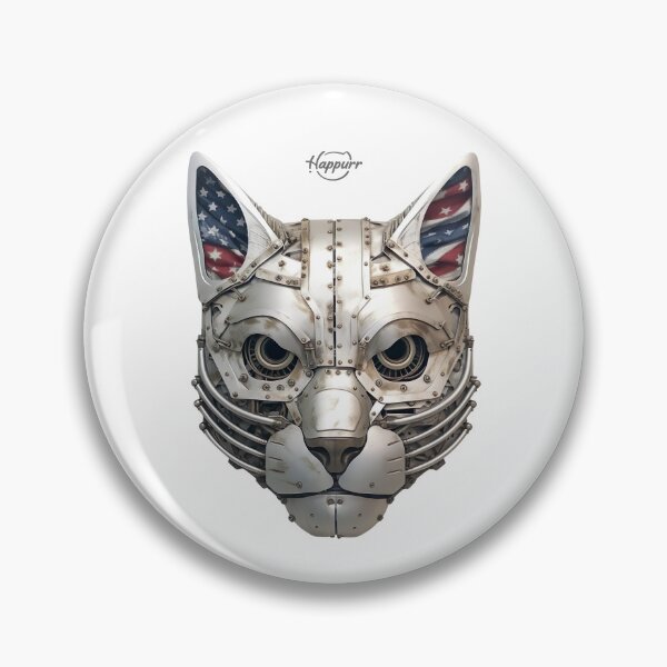 Item preview, Cyberpunk style, mechanical style, cat designed and sold by Happurr.