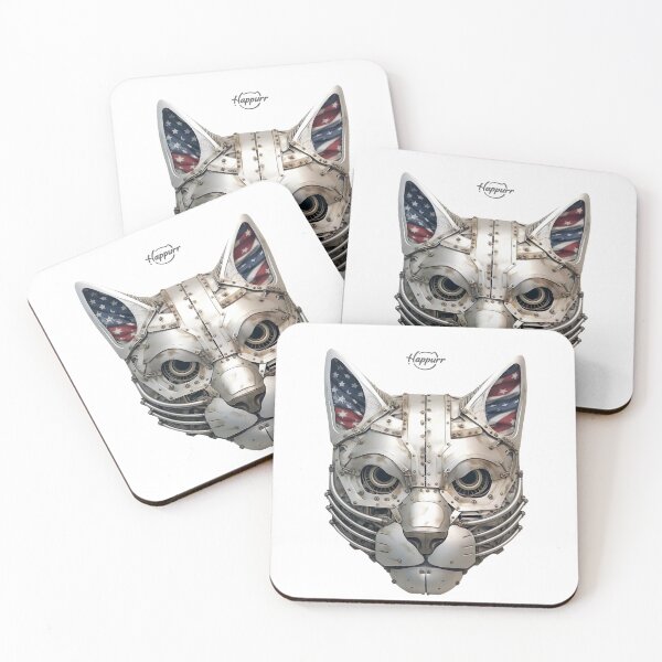 Item preview, Cyberpunk style, mechanical style, cat designed and sold by Happurr.