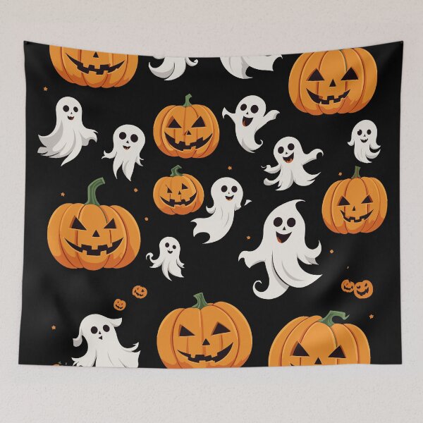 Item preview,  Ghost and pumpkin designed and sold by jkrphoto.